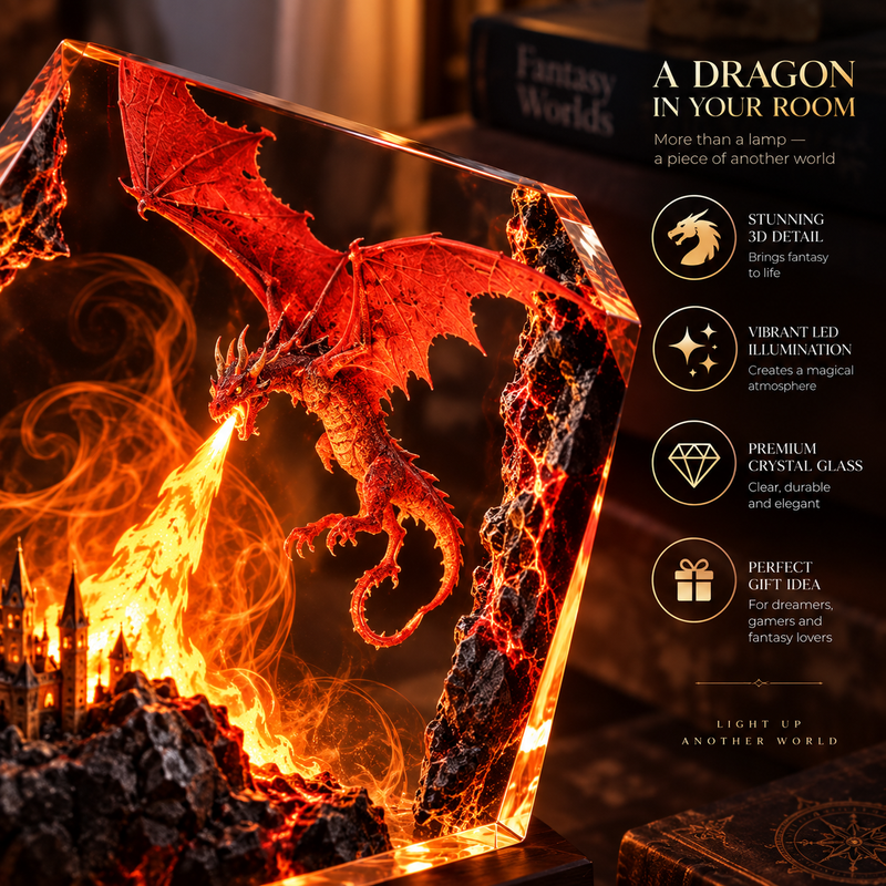 Fire Dragon Halloween Lamp By Elvika
