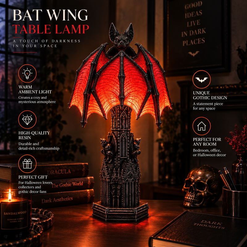 Bat Halloween Lamp By Elvika