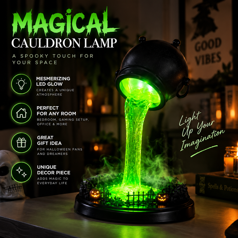 Witch Cauldron Lamp By Elvika